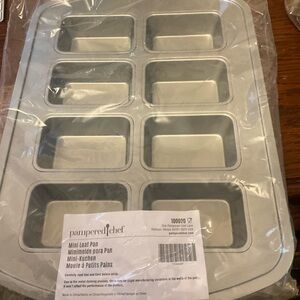 Pampered Chef Silver Mini Loaf Pan